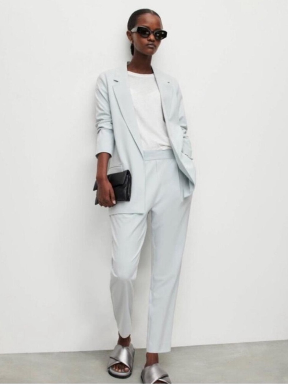 AllSaints Aleida Lightweight Tri Blazer and Pants Matching Set